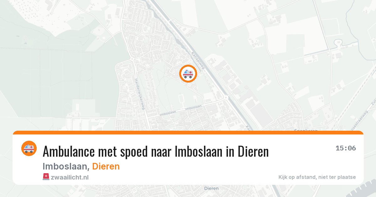 Ambulance met spoed naar Imboslaan in Dieren — 20 mei 2026