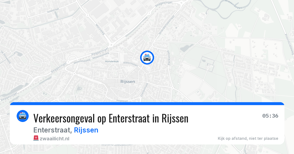 Verkeersongeval op Enterstraat in Rijssen — 29 jun 2026