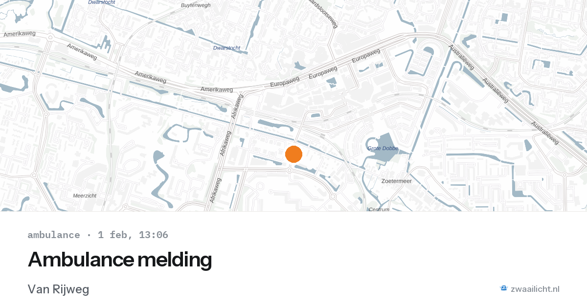 Ambulance melding — 1 feb 2026