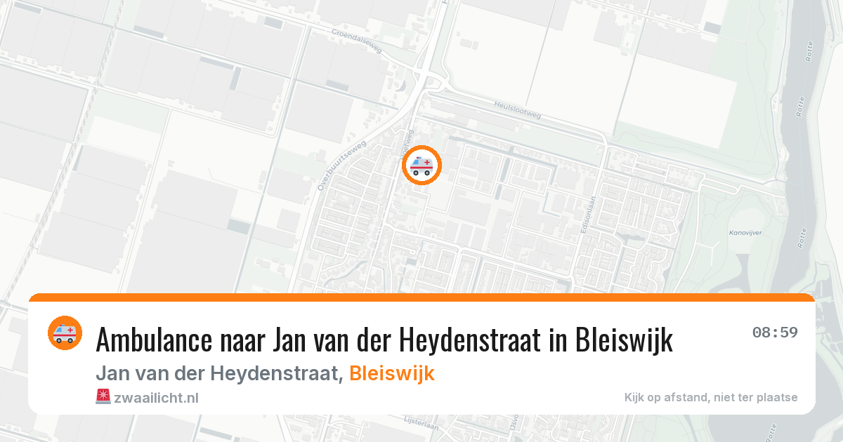 Ambulance naar Jan van der Heydenstraat in Bleiswijk — 23 jun 2026