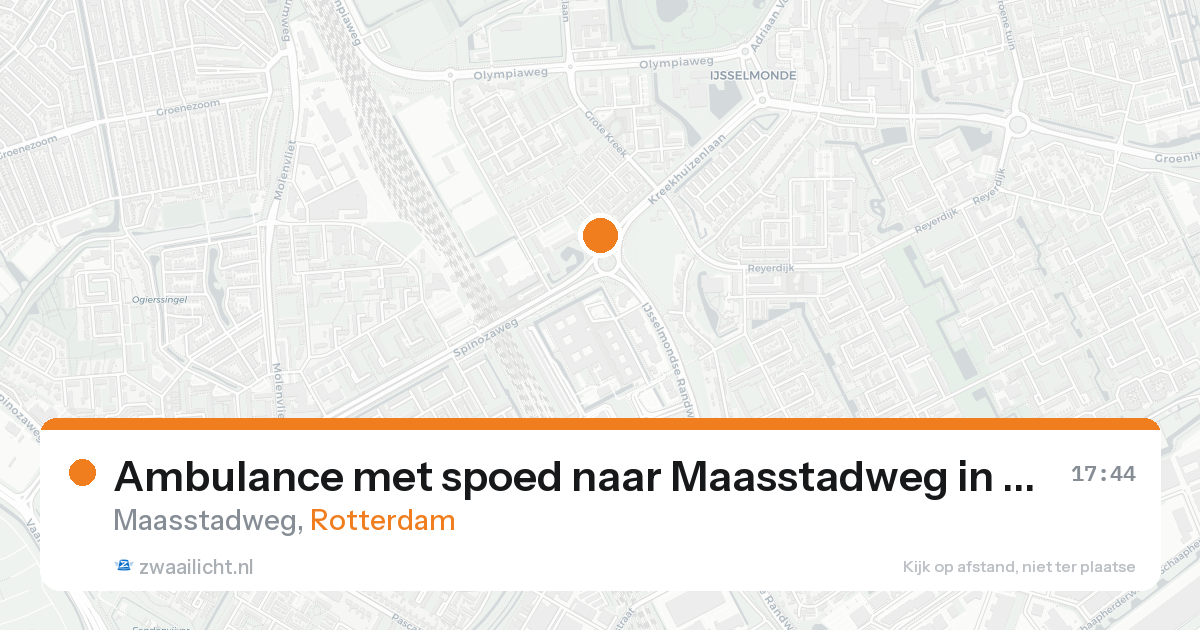 Ambulance met spoed naar Maasstadweg in Rotterdam — 30 jan 2026