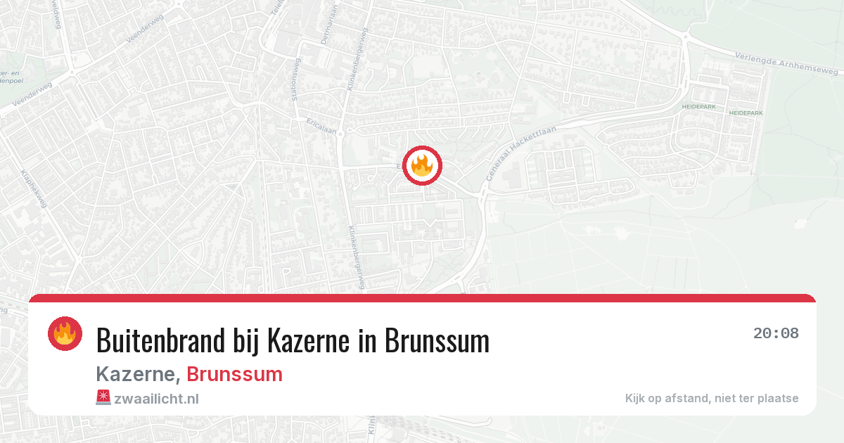 Buitenbrand bij Kazerne in Brunssum — 21 apr 2026