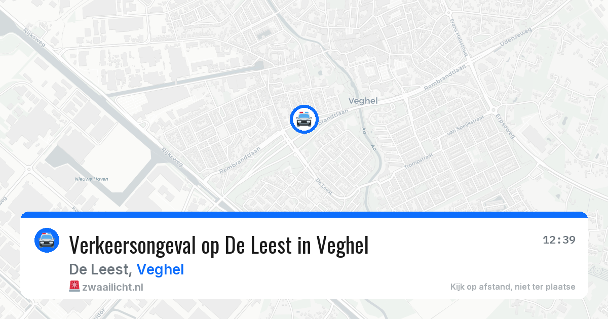 Verkeersongeval op De Leest in Veghel — 15 apr 2026