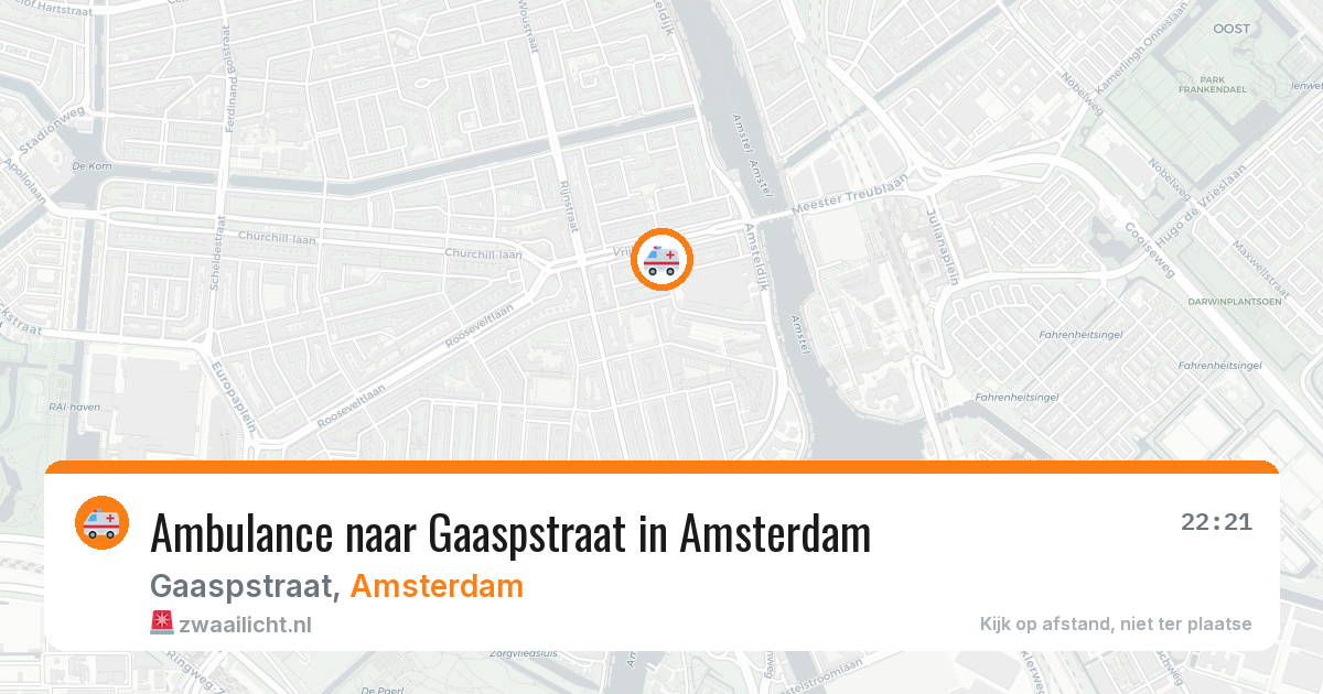 Ambulance naar Gaaspstraat in Amsterdam — 12 aug 2026