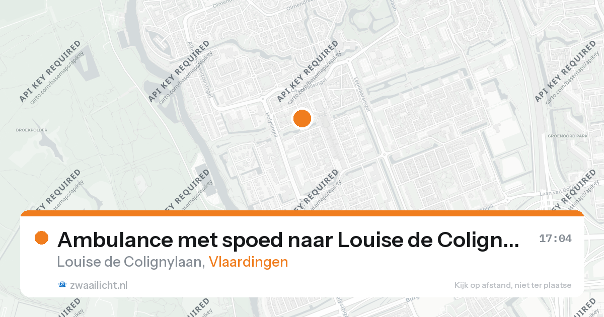 Ambulance met spoed naar Louise de Colignylaan in Vlaardingen — 26 aug 2026