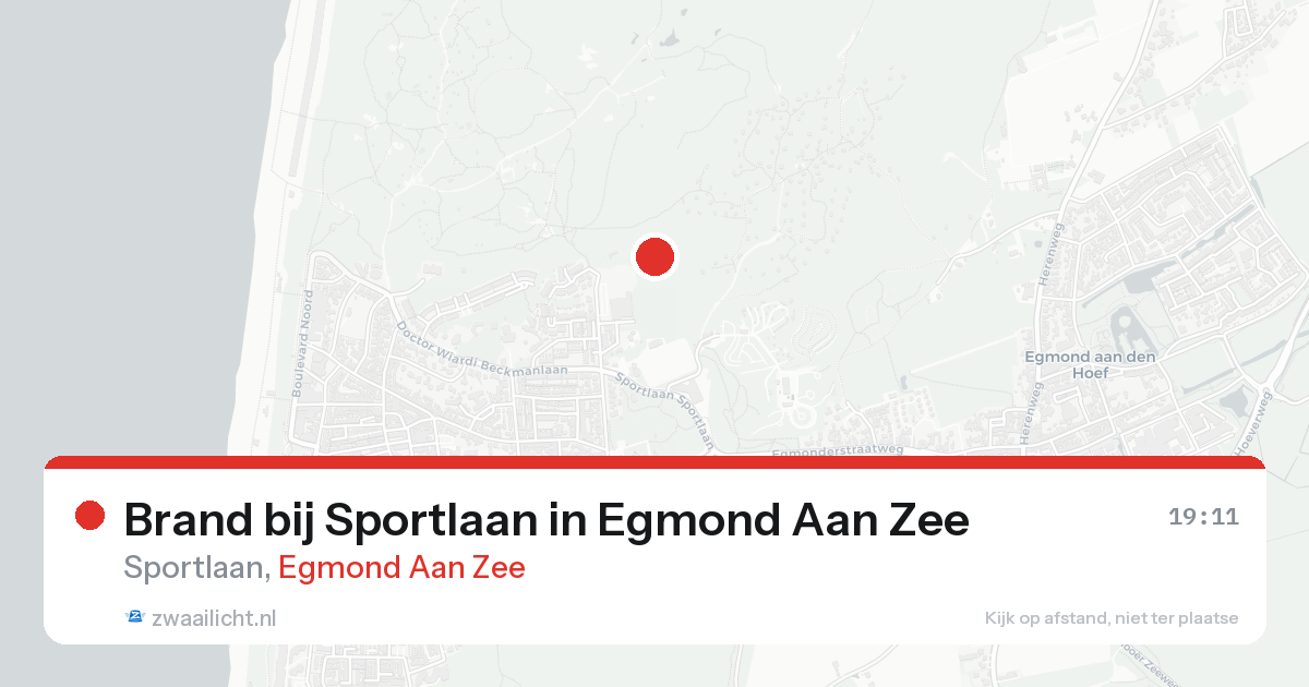 Brand bij Sportlaan in Egmond Aan Zee — 23 mei 2026