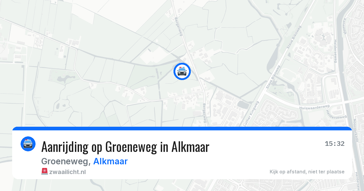 Aanrijding op Groeneweg in Alkmaar — 4 jun 2026