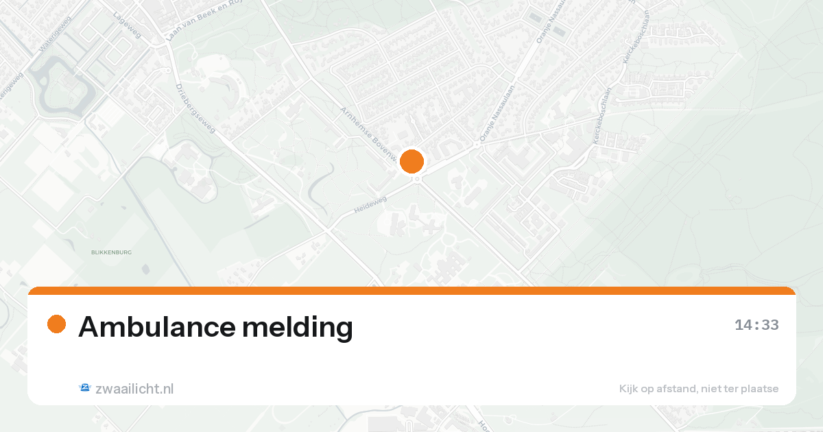 Ambulance melding — 30 jan 2026