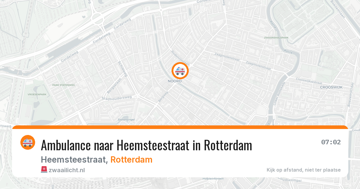 Ambulance naar Heemsteestraat in Rotterdam — 26 jun 2026