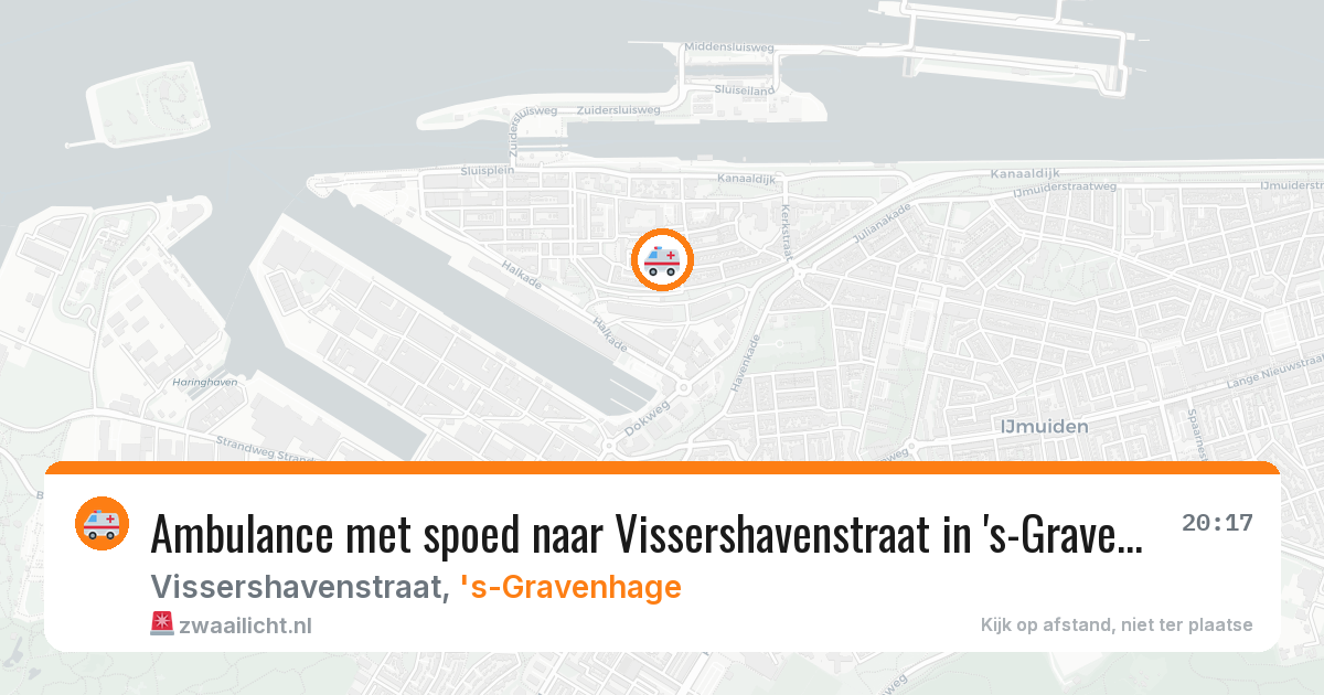Ambulance met spoed naar Vissershavenstraat in 's-Gravenhage — 30 mrt 2026