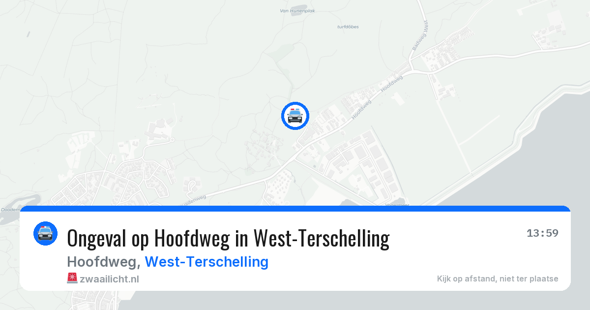 Ongeval op Hoofdweg in West-Terschelling — 31 jul 2026