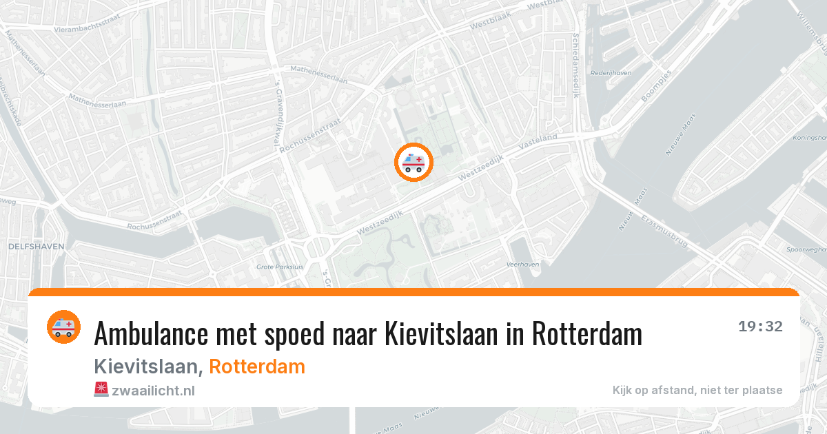 Ambulance met spoed naar Kievitslaan in Rotterdam — 11 jul 2026