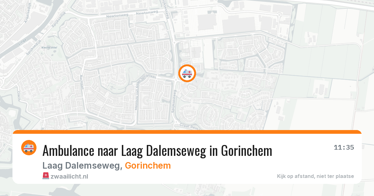 Ambulance naar Laag Dalemseweg in Gorinchem — 14 mei 2026