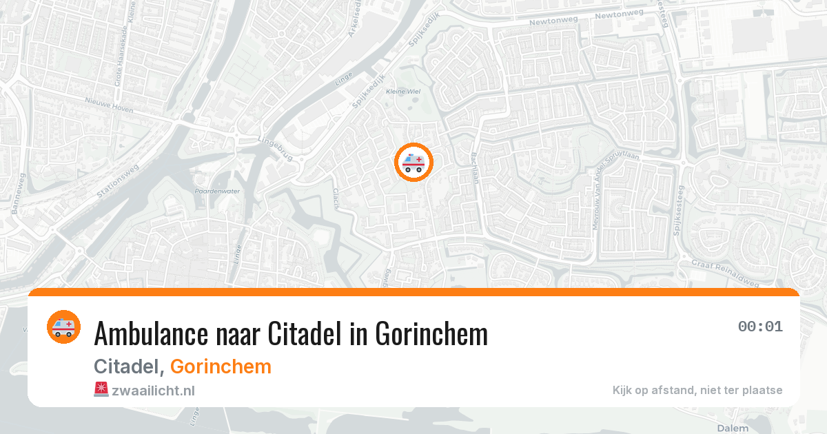 Ambulance naar Citadel in Gorinchem — 27 mei 2026