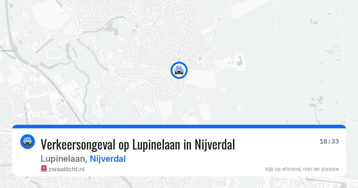 Verkeersongeval op Lupinelaan in Nijverdal — 10 apr 2026