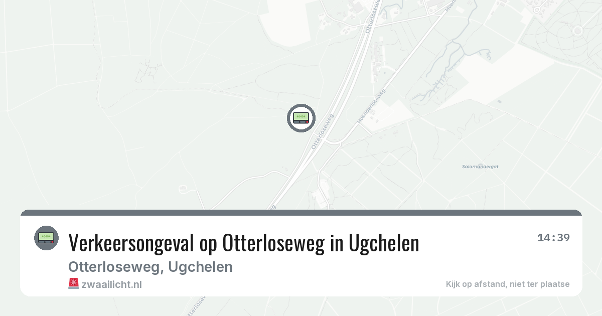 Verkeersongeval op Otterloseweg in Ugchelen — 18 jun 2026