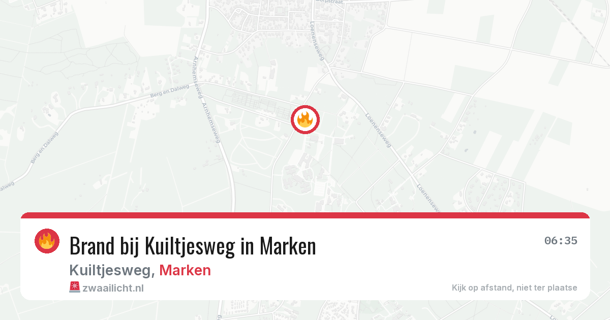 Brand bij Kuiltjesweg in Marken — 27 apr 2026