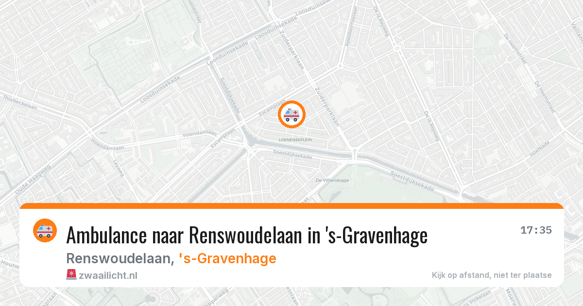 Ambulance naar Renswoudelaan in 's-Gravenhage — 7 mei 2026