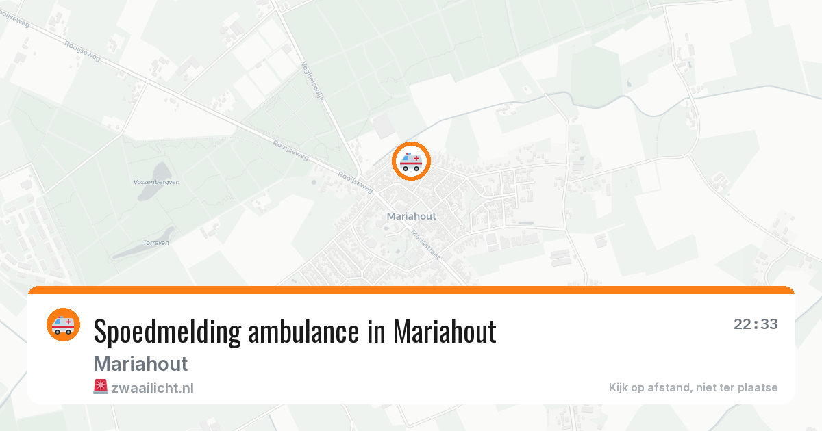 Spoedmelding ambulance in Mariahout — 6 apr 2026