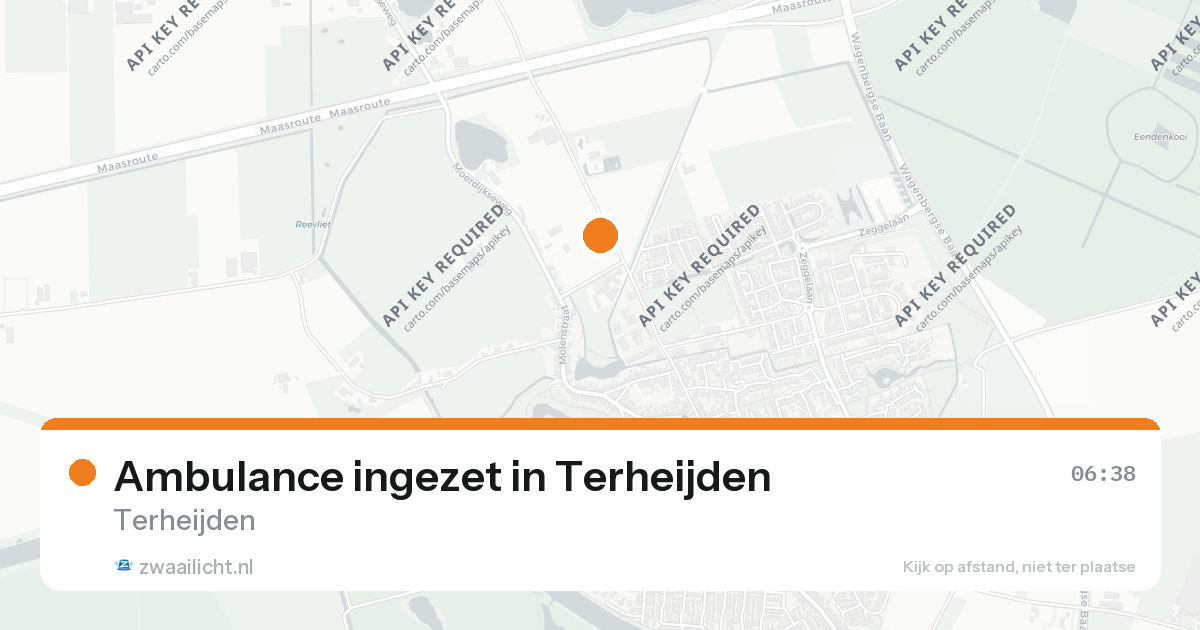 Ambulance ingezet in Terheijden — 25 aug 2026