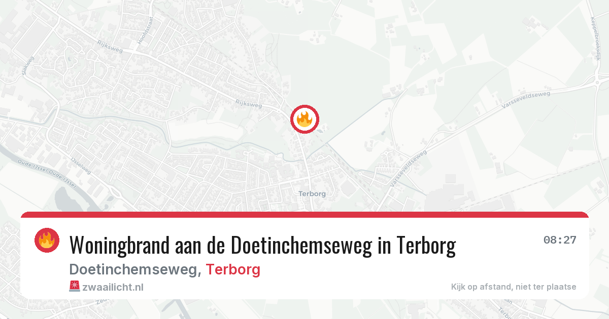 Woningbrand aan de Doetinchemseweg in Terborg — 14 mrt 2026