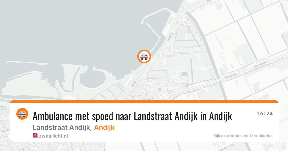 Ambulance met spoed naar Landstraat Andijk in Andijk — 21 jul 2026