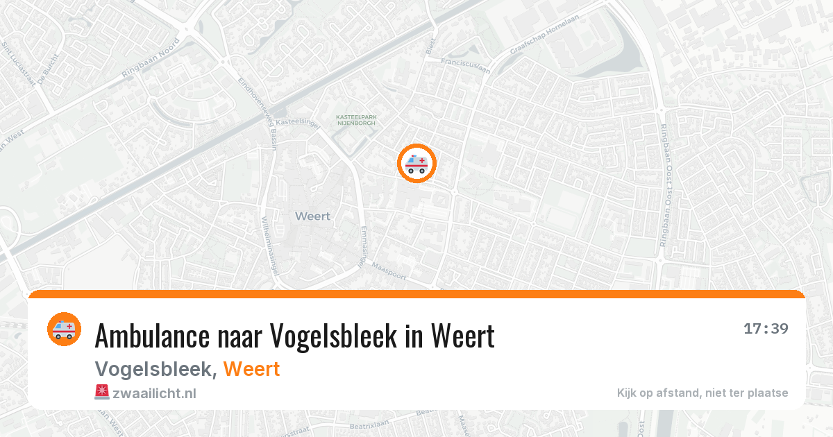 Ambulance naar Vogelsbleek in Weert — 11 jul 2026