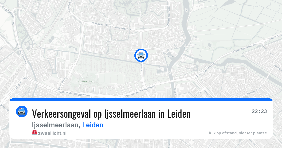 Verkeersongeval op Ijsselmeerlaan in Leiden — 21 apr 2026