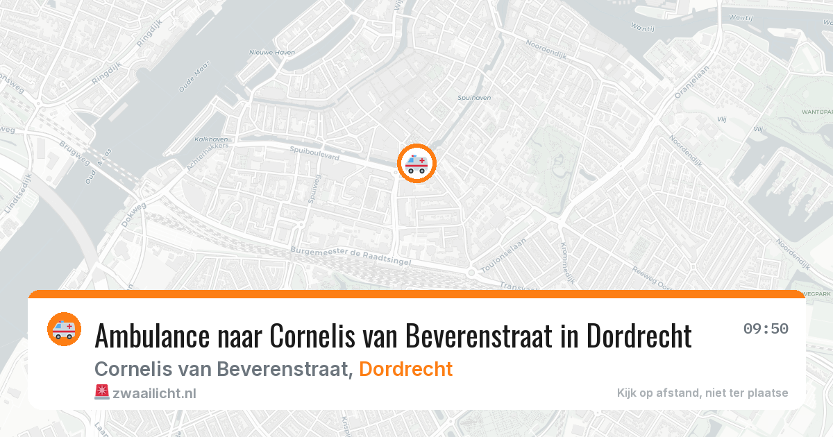 Ambulance naar Cornelis van Beverenstraat in Dordrecht — 5 jul 2026