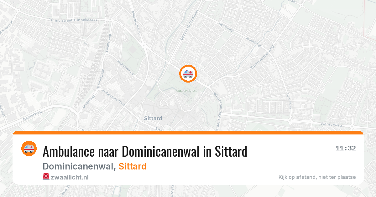 Ambulance naar Dominicanenwal in Sittard — 15 feb 2026