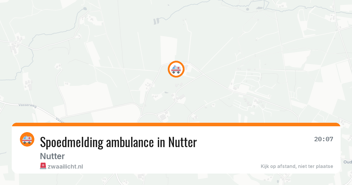Spoedmelding ambulance in Nutter — 30 jul 2026