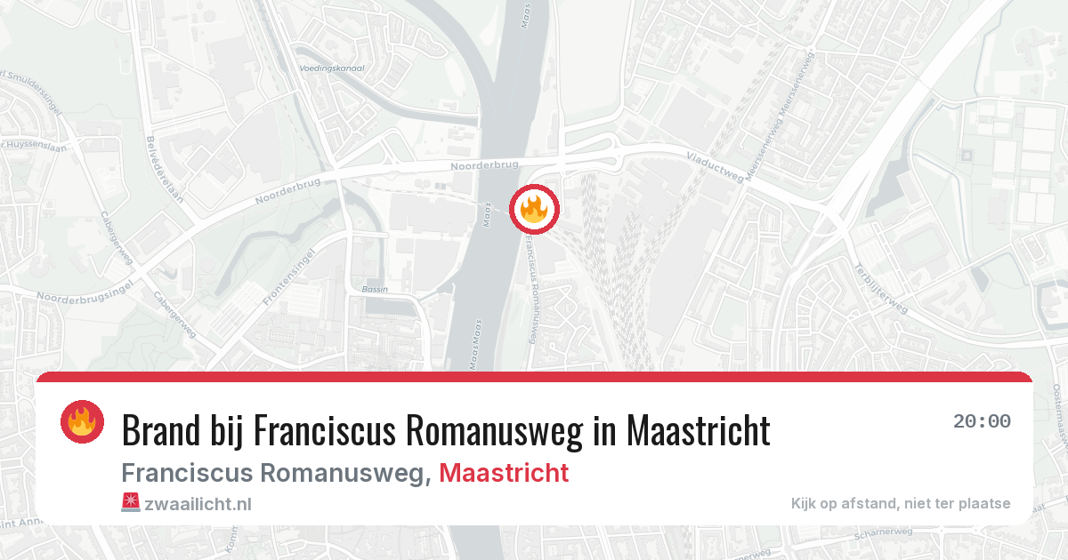 Brand bij Franciscus Romanusweg in Maastricht — 31 jul 2026