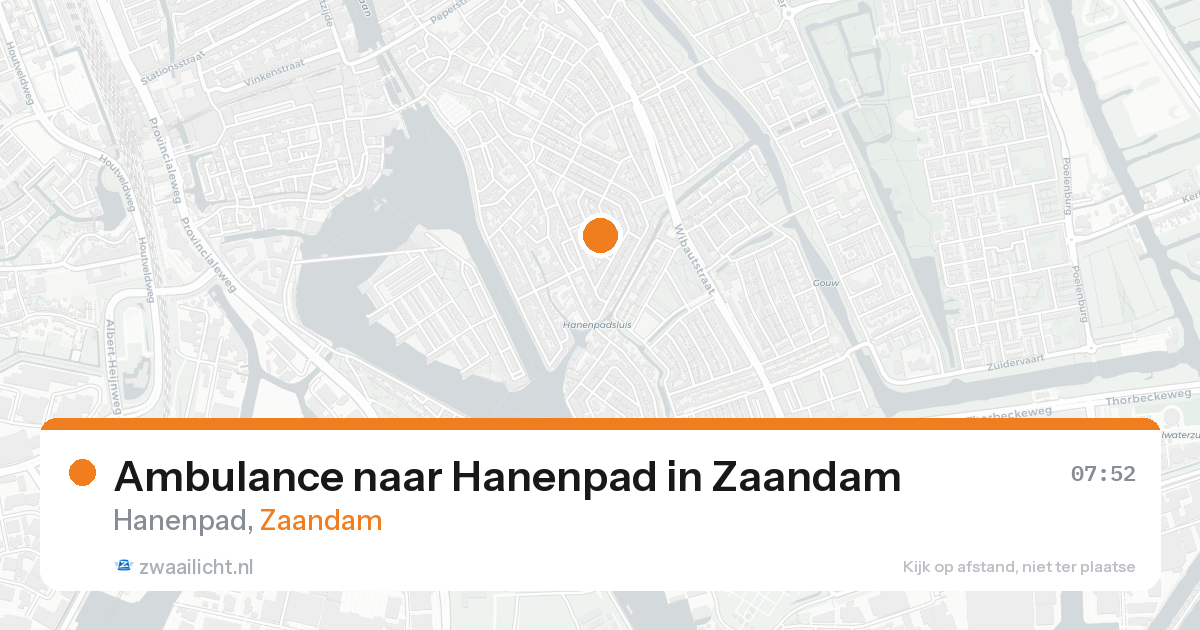 Ambulance naar Hanenpad in Zaandam — 27 mei 2026
