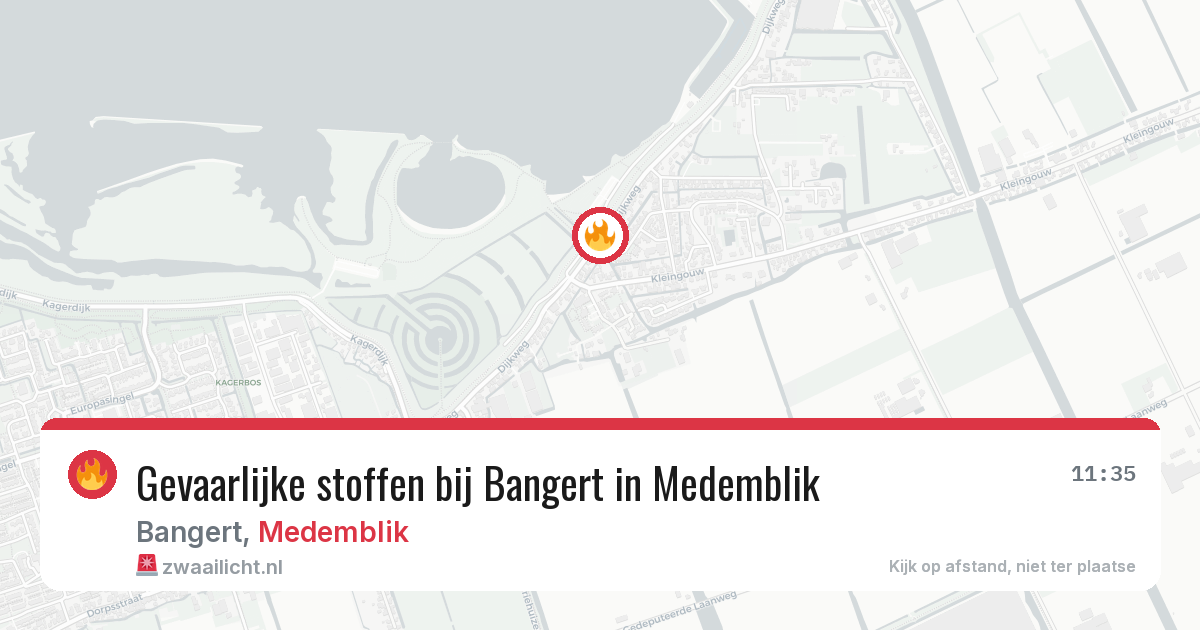Gevaarlijke stoffen bij Bangert in Medemblik — 23 mrt 2026