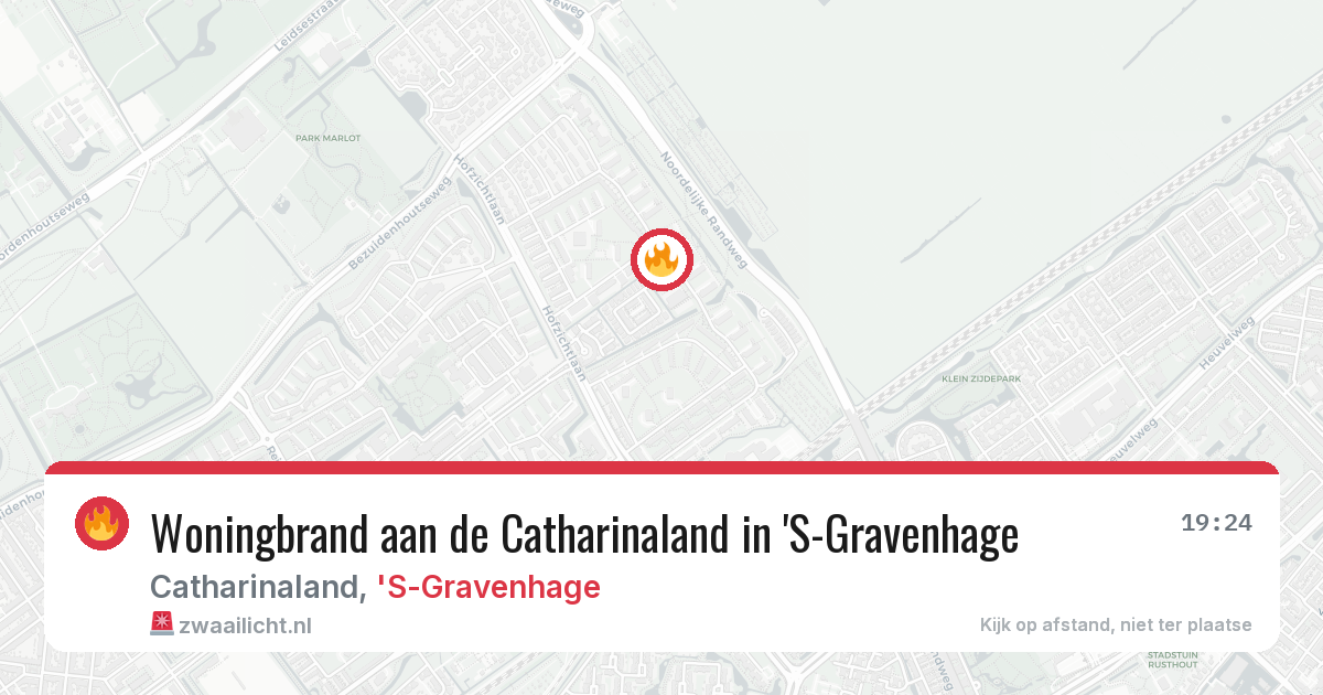 Woningbrand aan de Catharinaland in 'S-Gravenhage — 30 mei 2026