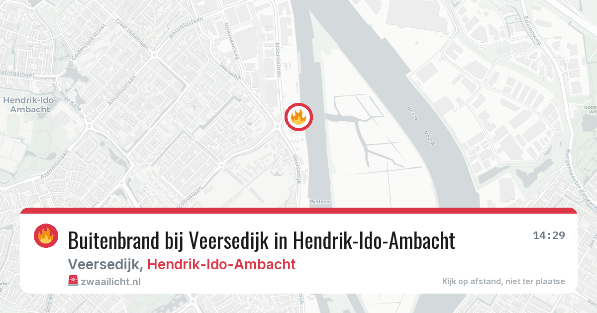 Buitenbrand bij Veersedijk in Hendrik-Ido-Ambacht — 23 apr 2026
