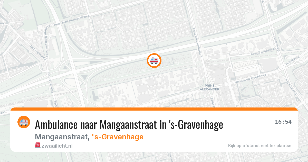 Ambulance naar Mangaanstraat in 's-Gravenhage — 7 apr 2026