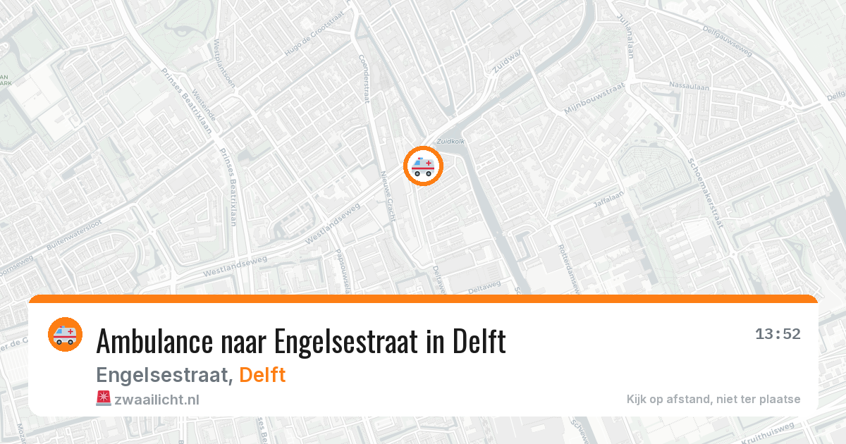 Ambulance naar Engelsestraat in Delft — 3 jul 2026