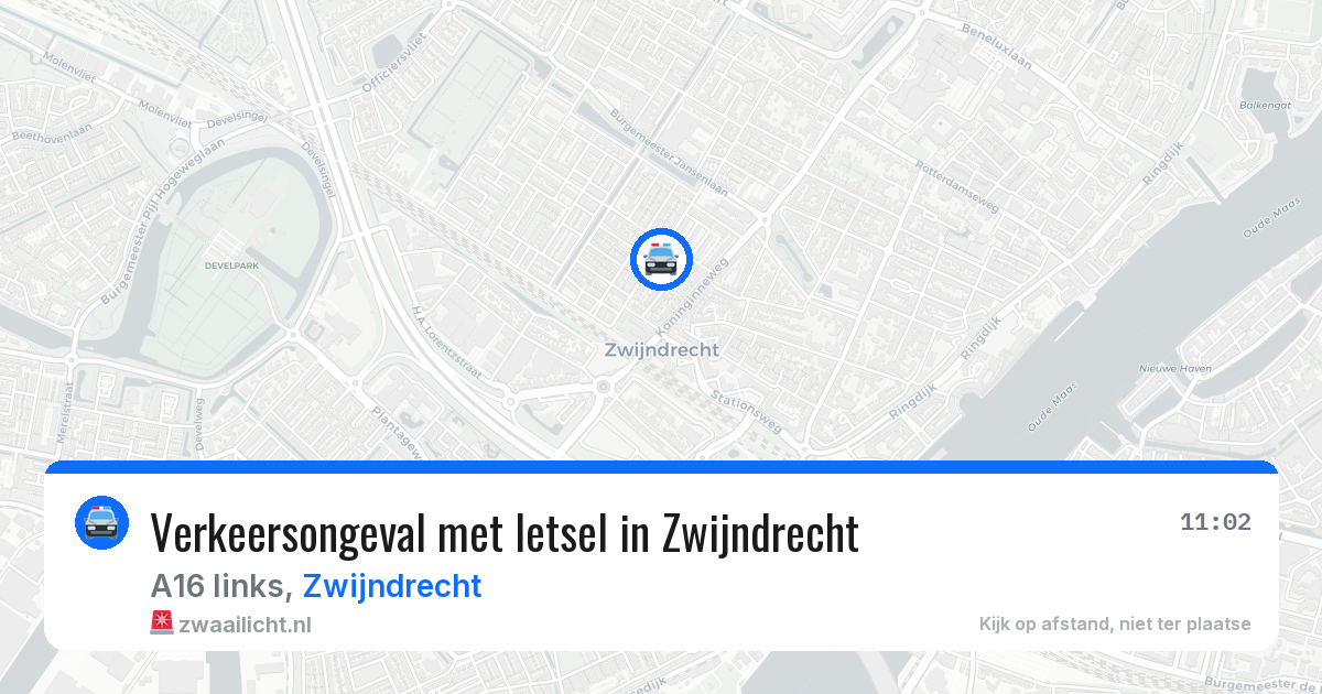 Verkeersongeval met letsel in Zwijndrecht — 21 mrt 2026