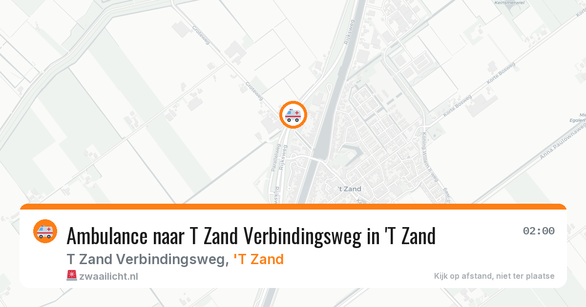 Ambulance naar T Zand Verbindingsweg in 'T Zand — 30 jan 2026