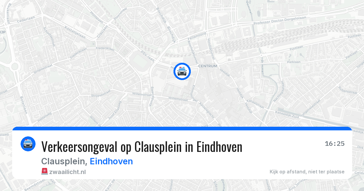 Verkeersongeval op Clausplein in Eindhoven — 7 apr 2026