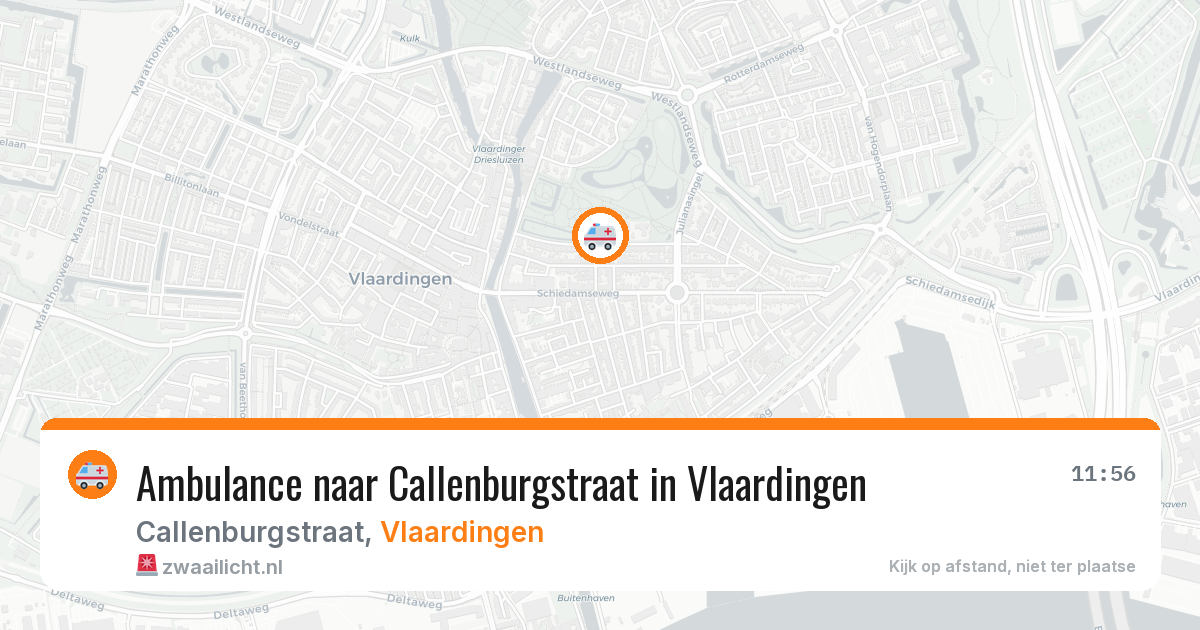 Ambulance naar Callenburgstraat in Vlaardingen — 10 jun 2026