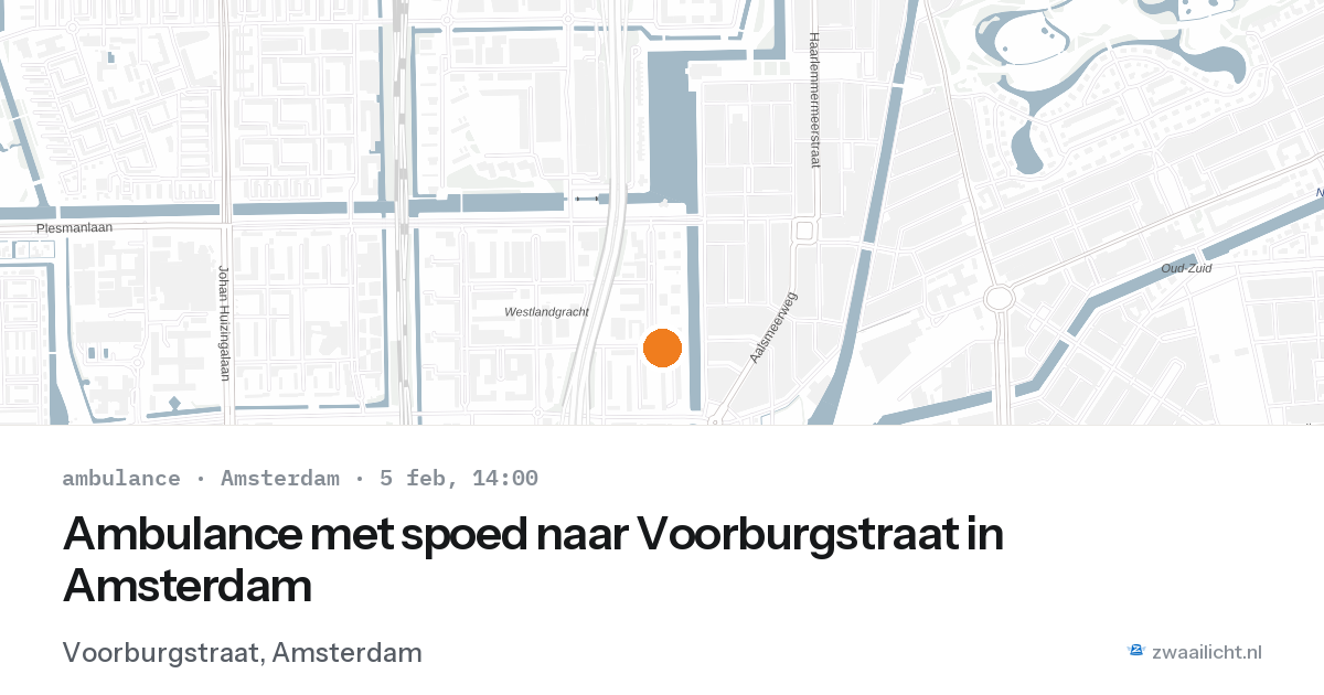 Ambulance met spoed naar Voorburgstraat in Amsterdam — 5 feb 2026