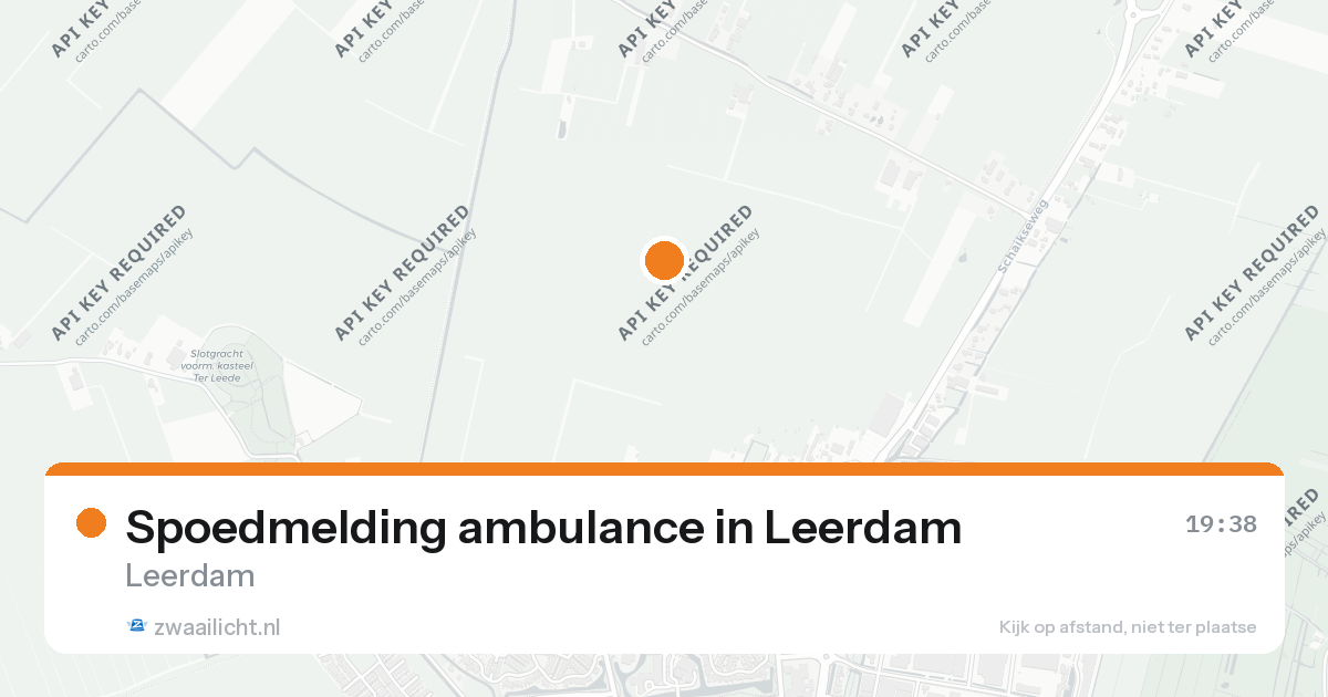 Spoedmelding ambulance in Leerdam — 25 aug 2026