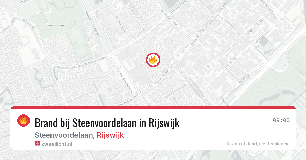 Brand bij Steenvoordelaan in Rijswijk — 2 aug 2026