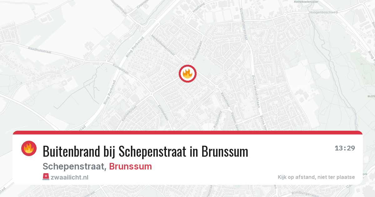 Buitenbrand bij Schepenstraat in Brunssum — 25 jul 2026