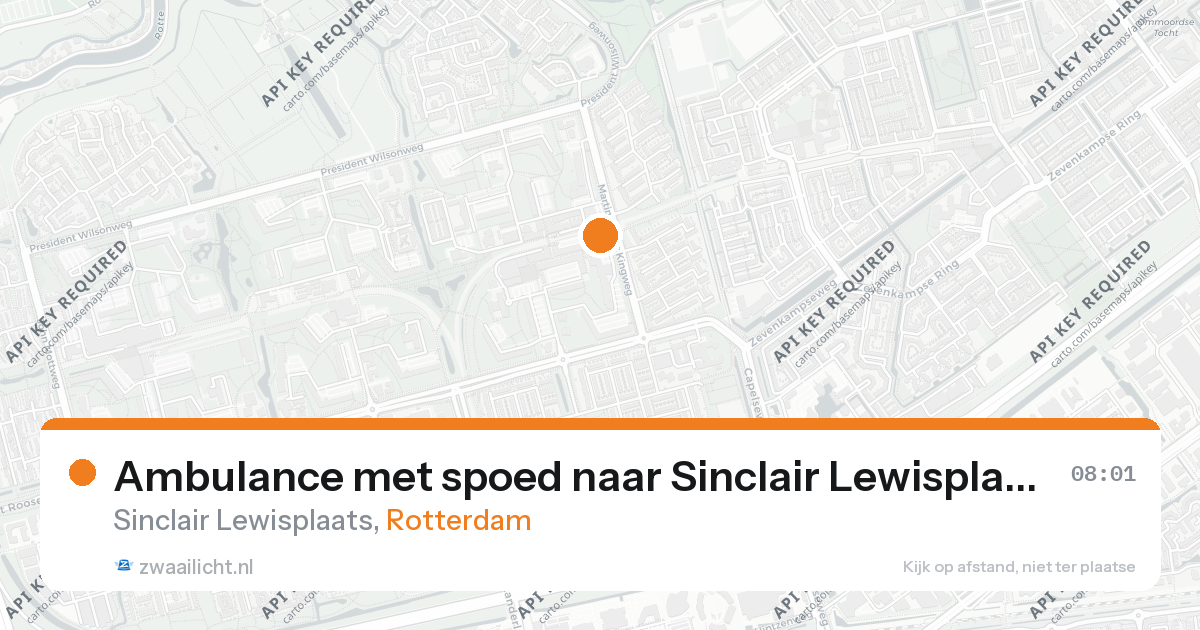 Ambulance met spoed naar Sinclair Lewisplaats in Rotterdam — 7 feb 2026