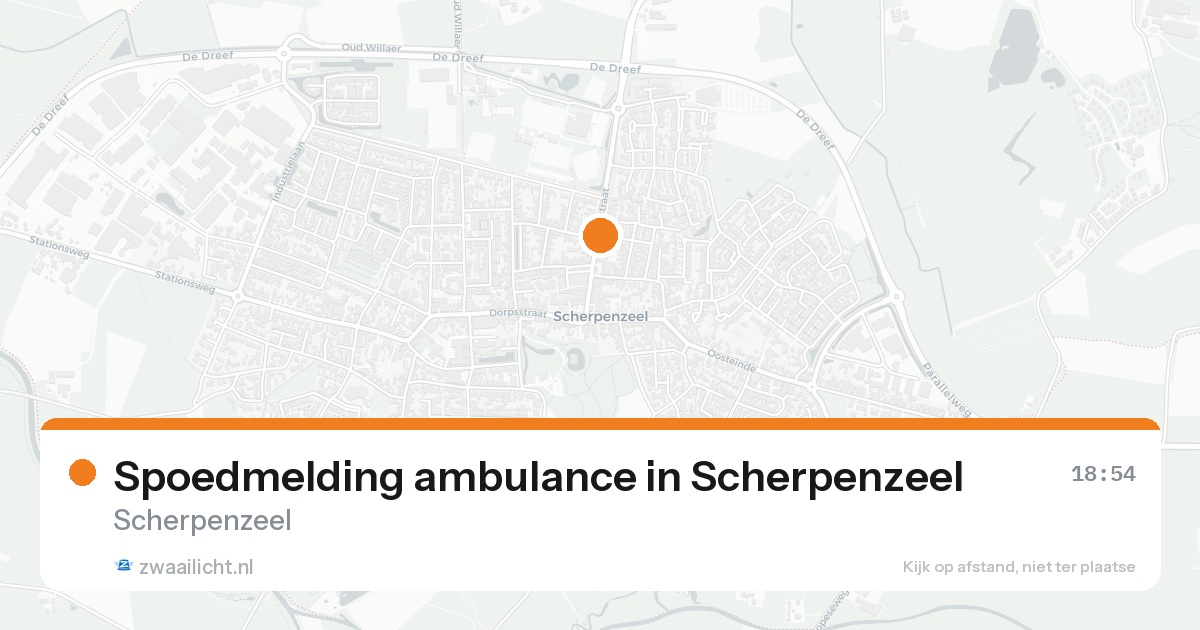 Spoedmelding ambulance in Scherpenzeel — 25 jun 2026