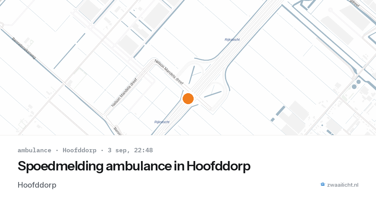 Spoedmelding ambulance in Hoofddorp — 3 sep 2026