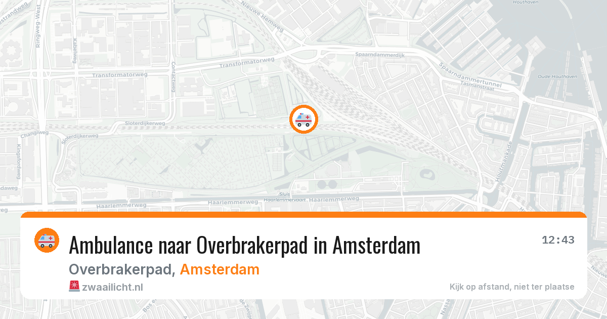 Ambulance naar Overbrakerpad in Amsterdam — 30 jun 2026